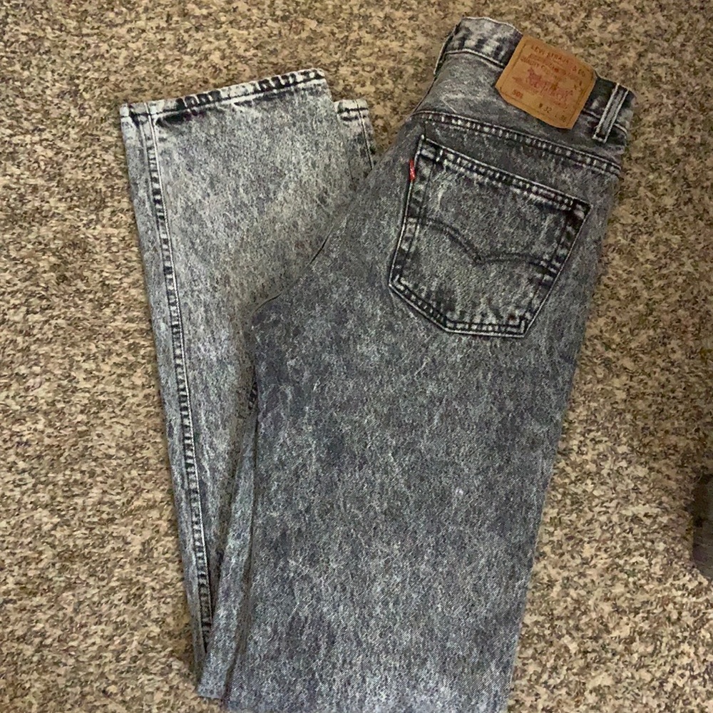 Levi 501’s charcoal wash